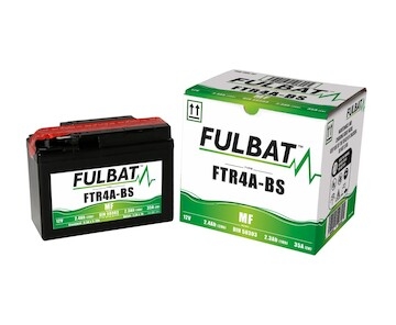 baterie 12V, YTR4A-BS, 2,4Ah, 35A, bezúdržbová MF AGM 114x49x86, FULBAT (vč. balení elektrolytu)