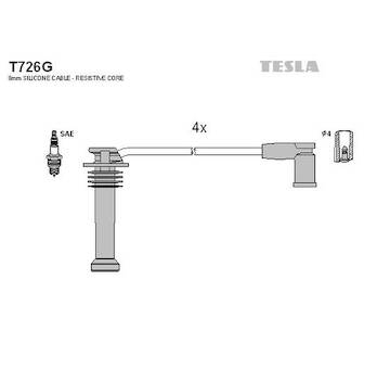 kabely zapalovací Tesla T726G