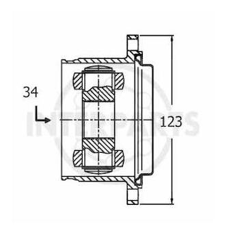 kloub poloosy vnitřní