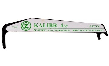 měrka na řetězy 428