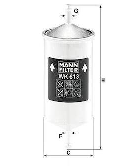 palivový filtr MANN WK613