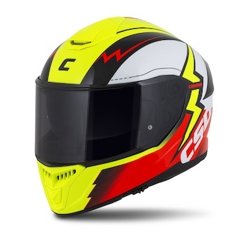 přilba Integral GT 2.1 Flash, CASSIDA (žlutá fluo/červená fluo/černá/bílá, vel. S) plexi s přípravou pro Pinlock