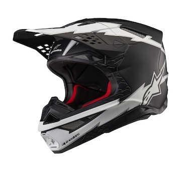 přilba SUPERTECH S-M10 AMPRESS, ALPINESTARS (černá matná/bílá, vel. L)