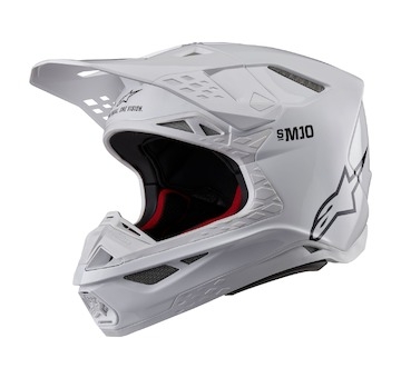 přilba SUPERTECH S-M10 SOLID, ALPINESTARS (bílá, vel. XS)