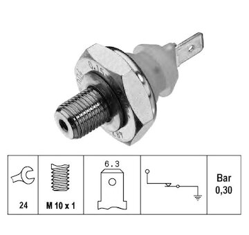 spínač tlaku oleje 0,25 Bar