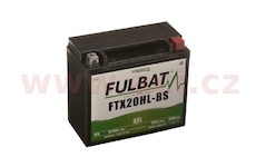 baterie 12V, YTX20L-BS, 18Ah, 310A, bezúdržbová GEL 175x87x155, FULBAT (aktivovaná ve výrobě)