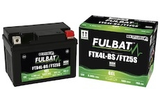 baterie 12V, YTX4L-BS, YTZ5S, 5Ah, 70A, bezúdržbová GEL technologie 113x70x85, FULBAT (aktivovaná ve výrobě)