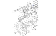 pístní kroužek stírací 75.5mm
