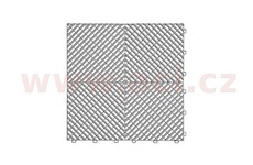 plastová dlaždice žebrovaná 40x40x1,8 cm PVC (šedá)