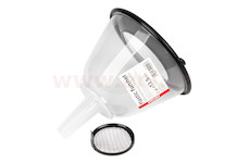 plastový trychtýř s filtrem a polovičním víčkem, průměr 13,5 cm