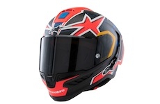 přilba SUPERTECH R10 limitovaná edice JACK MILLER, ALPINESTARS (matný karbon/červená/modrá/žlutá/bílá, vel. M)