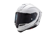 přilba SUPERTECH R10 SOLID, ALPINESTARS (bílá/matný karbon, vel. S)