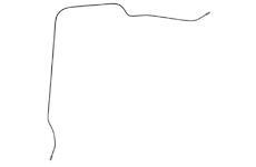 trubka brzdová k PZ kolu - Pravá Zadní